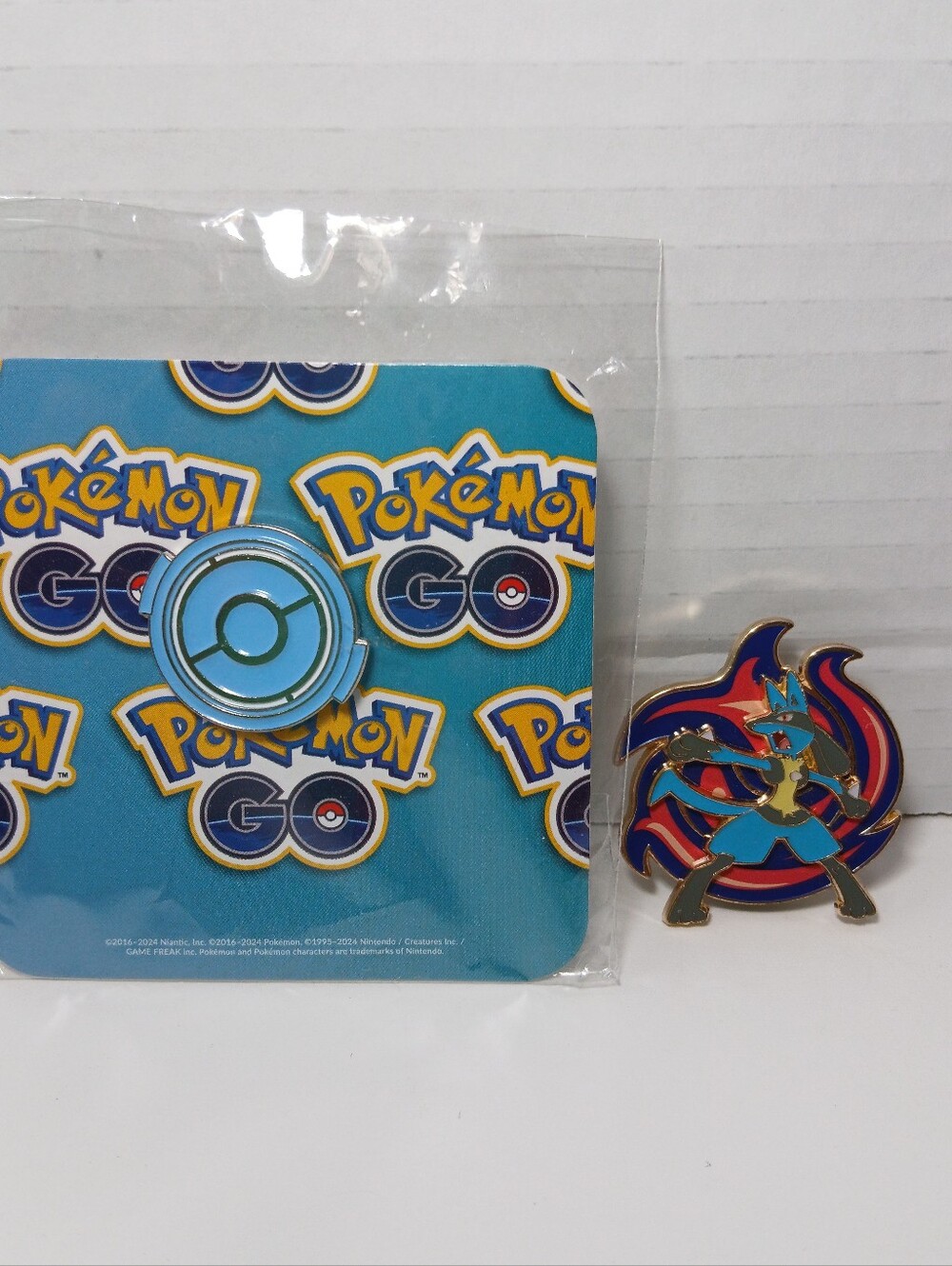 Official Pokemon GO Pokestop Pin Limited Edition Pokemon Go Tour Fest & Lucario